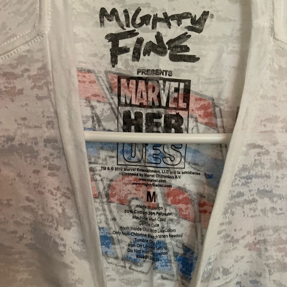 Mighty Fine Marvel Captain America Tee in White Size M - Picture 2 of 5
